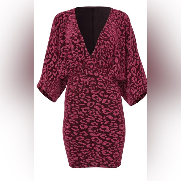 Metallic Leopard Mini Dress - Picture 6 of 16